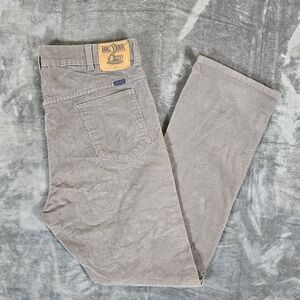 Vintage Big Yank Gray Corduroy Pants Size 38x34